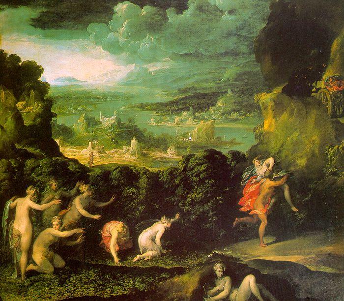 ABBATE, Niccolo dell The Rape of Proserpine  gfgf oil painting image